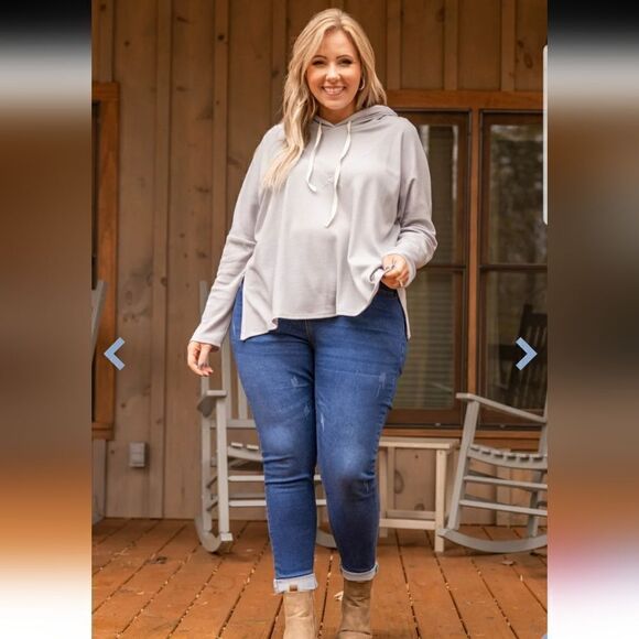 Chic Soul || Grey Oversized Insanely Soft Hoodie NWOT gray 1XL/2XL - Picture 1 of 12